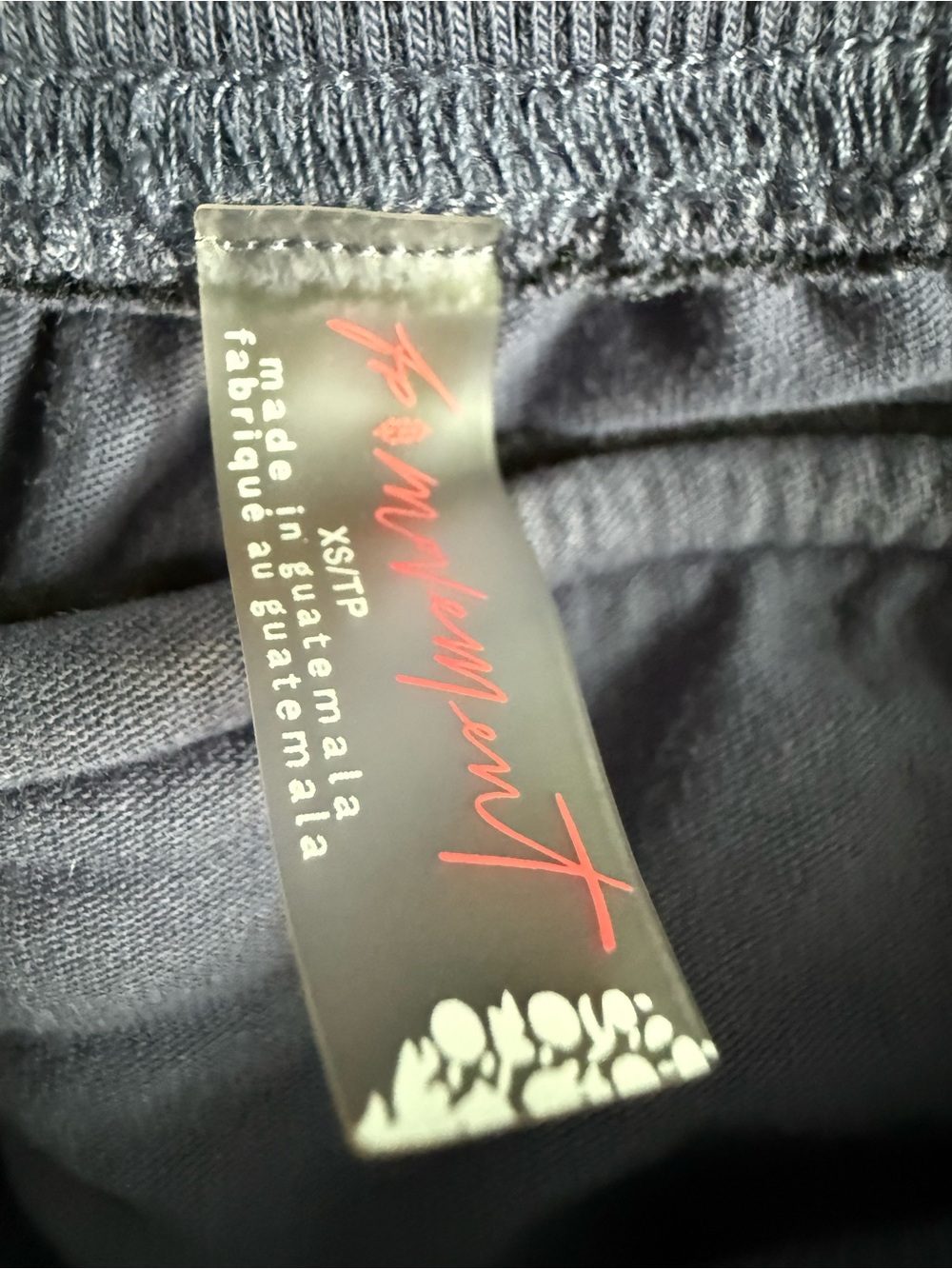 Free People Movement Hot Shot Harem Foldover Pants Blue Indigo XS - Picture 6 of 6